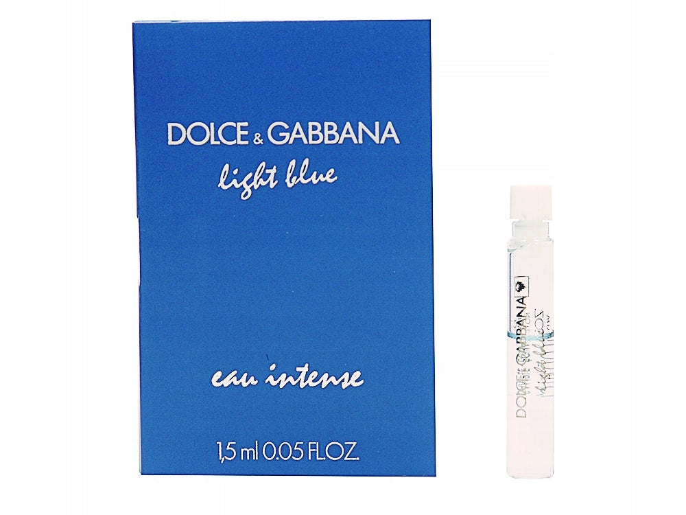 Sample Dolce & Gabbana Light Blu Eau Intense Vials Eau De Parfum For Women 1.5ml