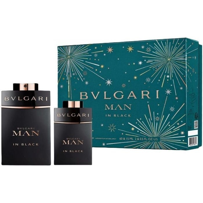 Bvlgari Man In Black Set For Men Eau De Parfum 60ml + Travel Size 15ml