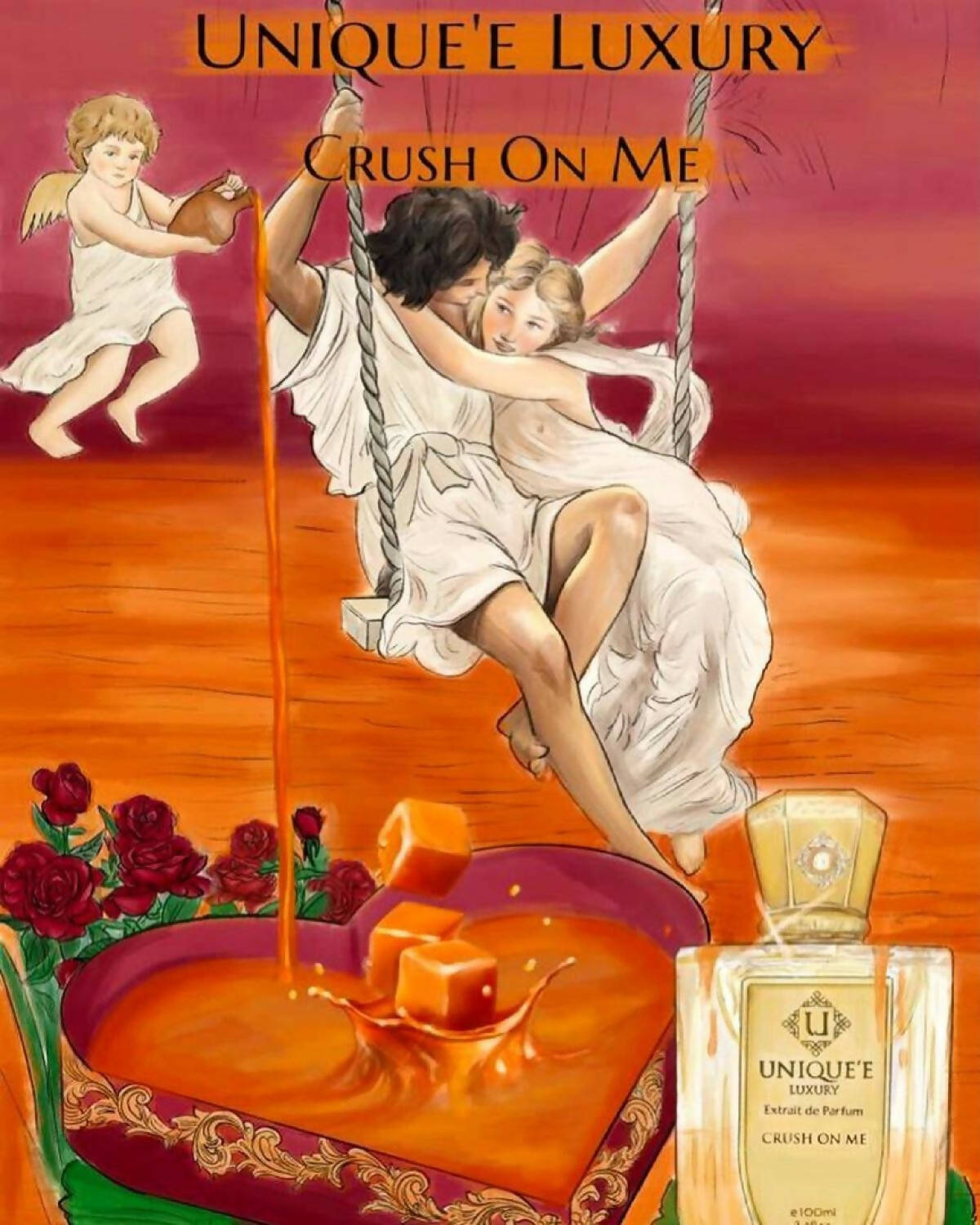 Sample Uniquee Luxury Crush On Me Vials Extrait De Parfum For Unisex 3ml
