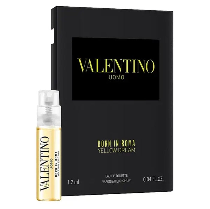 Sample Valentino Uomo Born In Roma Yellow Dream Vials Eau De Toilette For Men 1.2ml