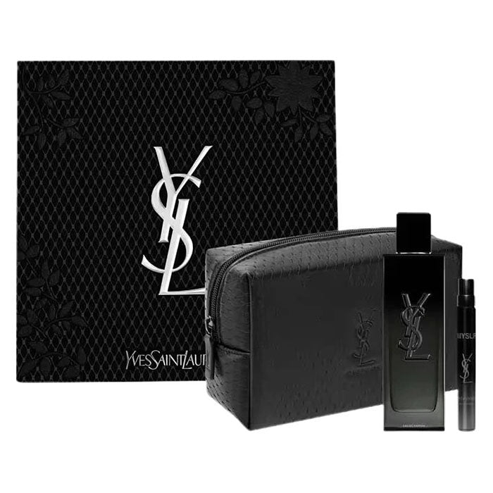 Yves Saint Laurent Myslf Set For Men Eau De Parfum 100ml + Mini Travel 10ml + Pouch