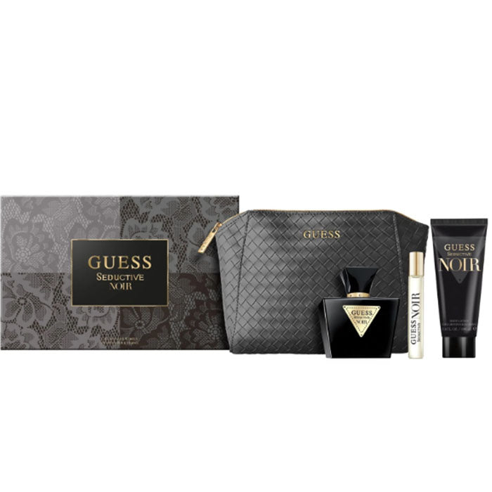 Guess Seductive Noir Set For Women Eau De Toilette 75ml + Travel Size 15ml + Pouch
