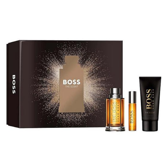 Hugo Boss The Scent Set For Men Eau De Toilette 100ml + Mini Travel 10ml + Shower Gel 100ml