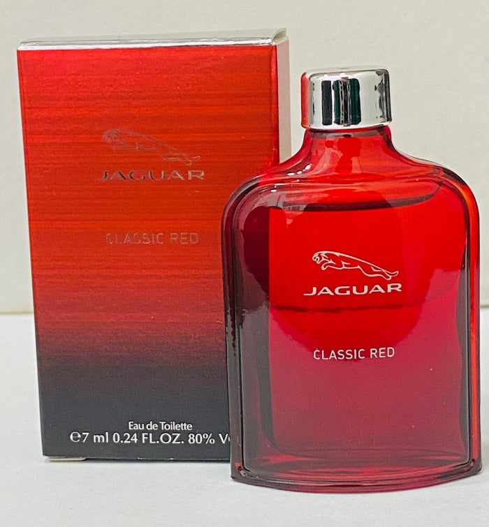 Mini travel Jaguar Classic Red Miniature Eau De Toilette For Men 7ml