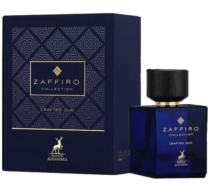 Maison Alhambra Zaffiro Collection Crafted Oud Eau De Parfum For Unisex 100ml