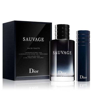 Christian Dior Sauvage Set For Men Eau De Toilette 100ml + Mini Travel 10ml
