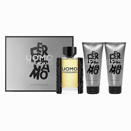 Salvatore Ferragamo Uomo Set For Men Eau De Toilette 100ml + Shampoo 100ml + Shower Gel 100ml