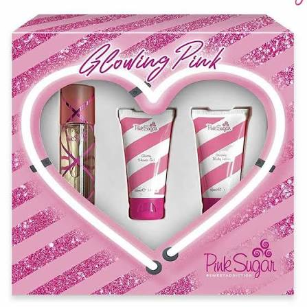 Aquolina Pink Sugar Set For Women Eau De Toilette 50ml + Body Lotion 50ml + Glossy Shower Gel 50ml