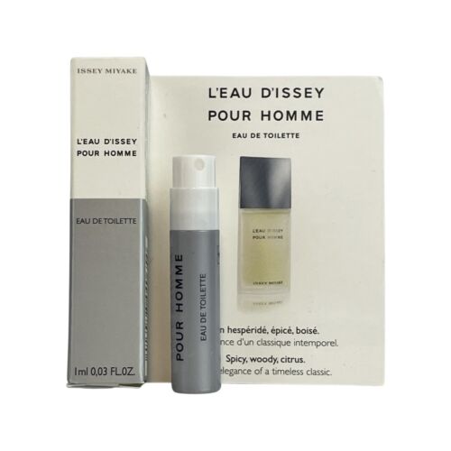 Sample Issey Miyake L eau D Issey Pour Homme Vials Eau De Toilette For Men 0.8ml