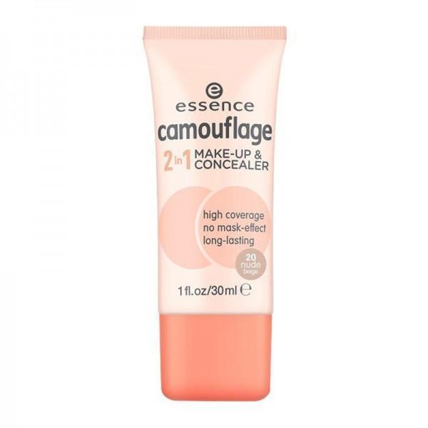 Essence Camouflage 2In1 Make-Up & Concealer 20 Nude Beige - O2morny.com