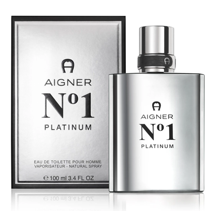 Aigner No.1 Platinum Pour Homme Eau De Toilette for Men 100ml