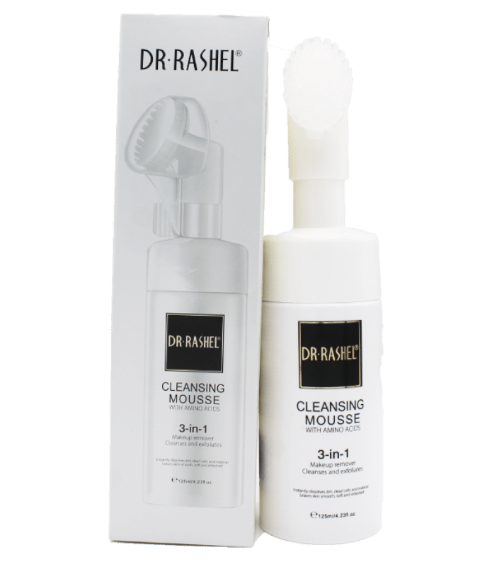 Dr.Rashel Cleansing Mousse With Amino Acids 3 In 1 Makeup Remover Cleanses And Exfoliates 125ml