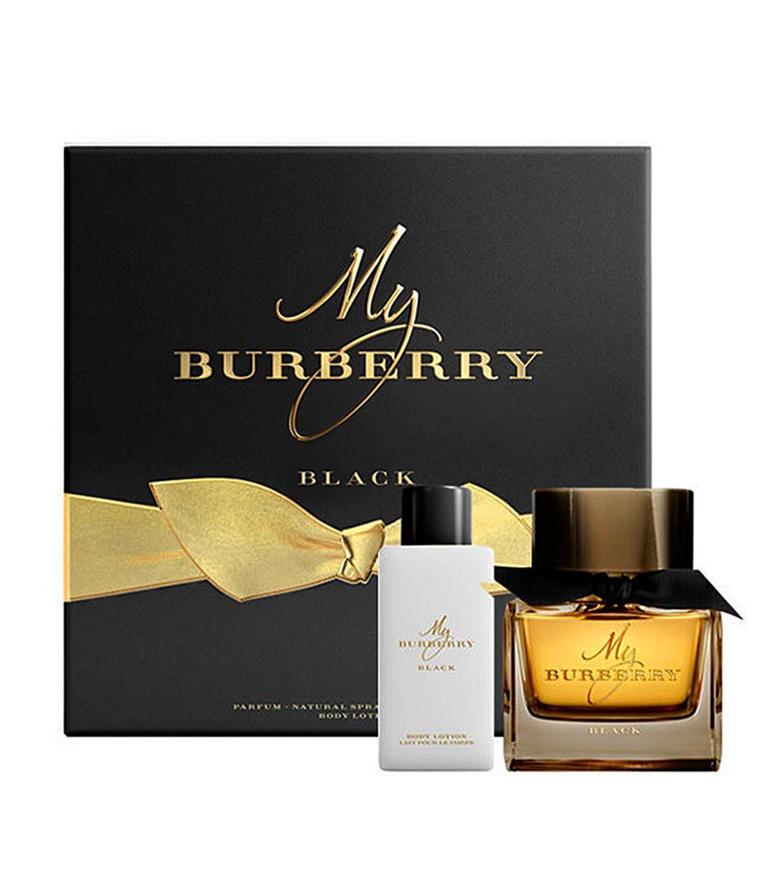 Burberry My Burberry Black Eau De Parfum 90ml + Body Lotion 75ml Travel Set - O2morny.com