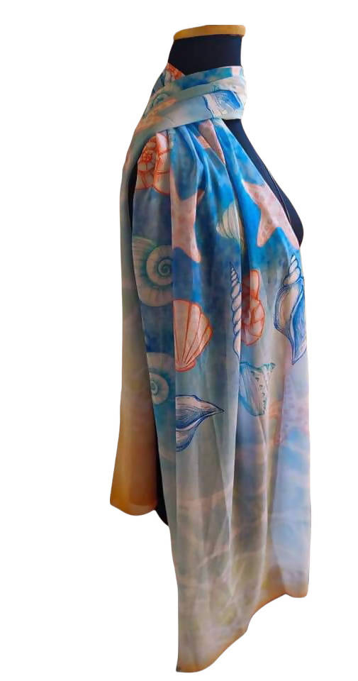 طرحة شيفون كريب - متعددة الالوان موديل 1202