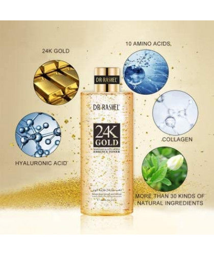 Dr. Rashel 24K Gold Radiance & Anti-Aging Essence Toner 300ml