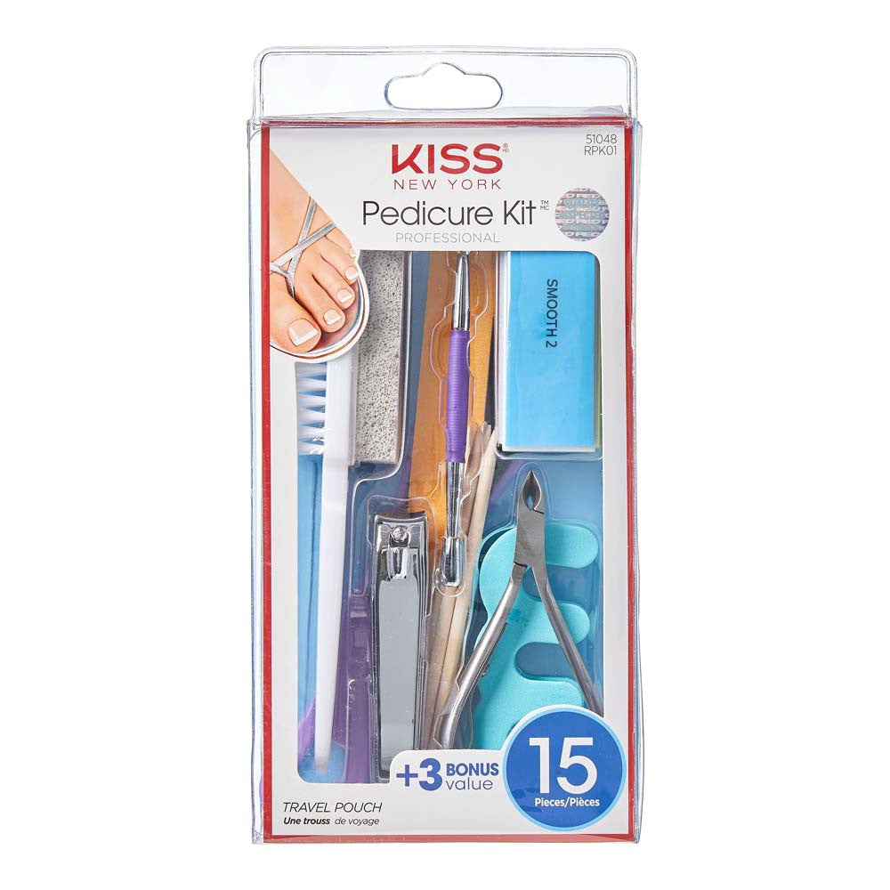 Kiss New York Professional Padicure Kit 15 Pieces