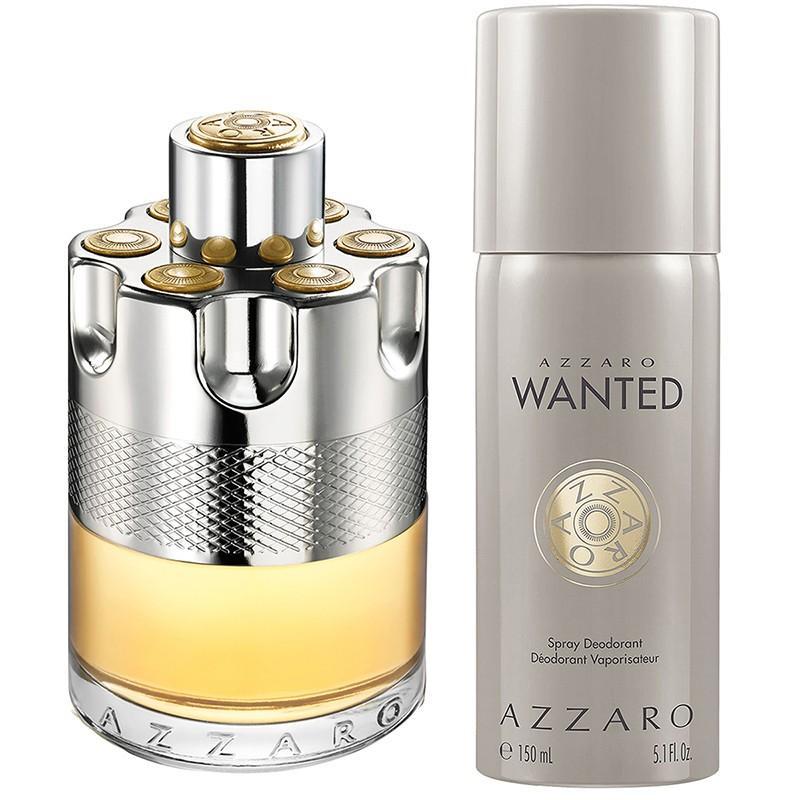 Azzaro Wanted Gift Set For Men Eau De Toilette For Men 100ml + Deodorant 150ml