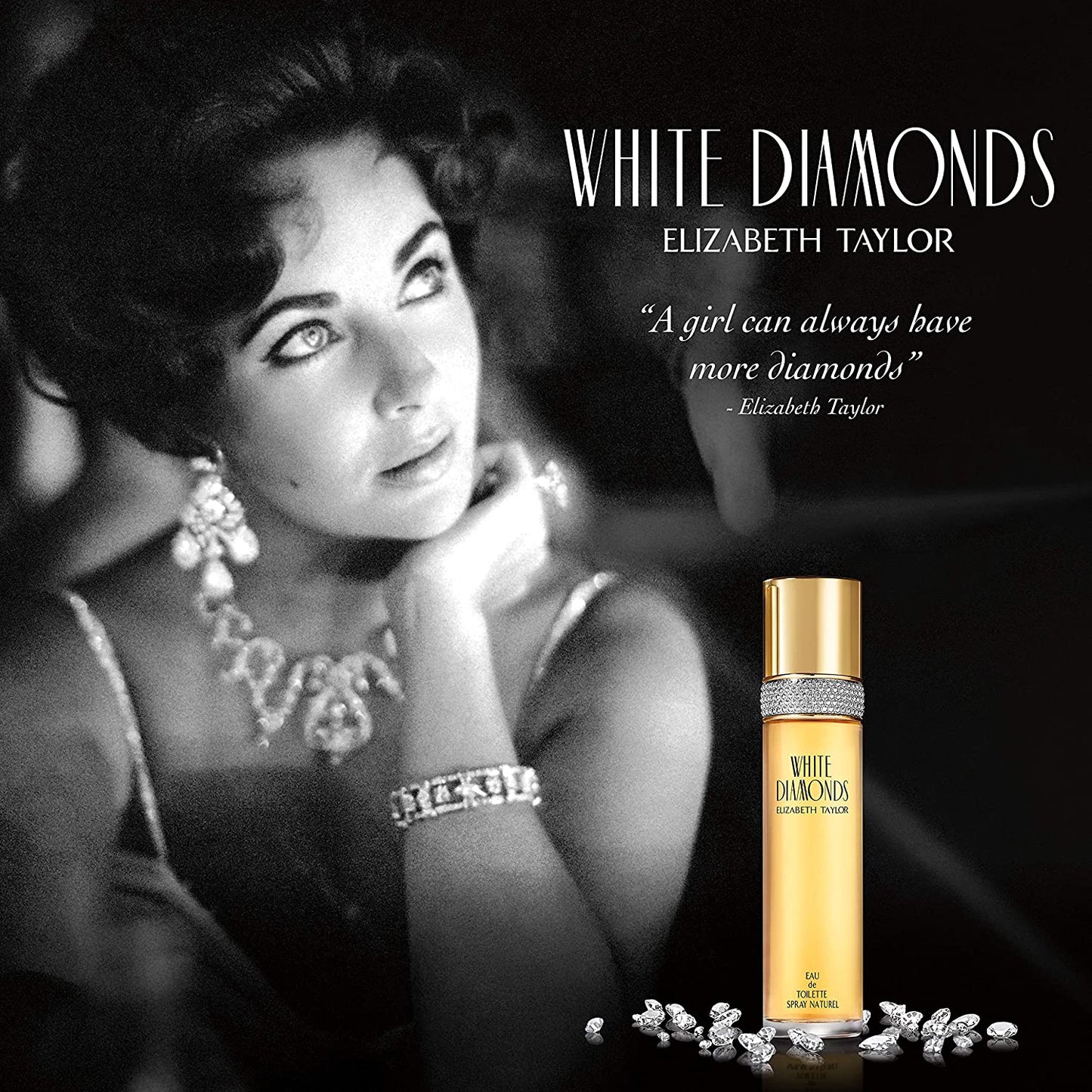 Elizabeth Taylor White Diamonds Eau De Toilette For Women 100ml