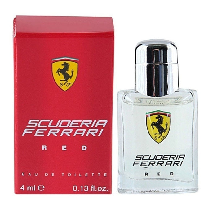 Mini Travel Ferrari Scuderia Red Eau De Toilette for Men 4ml