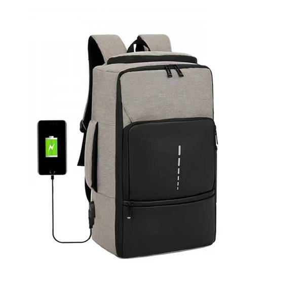 Meinaili 026 Large Capacity USB Charging Multifunction waterproof Backpack Grey