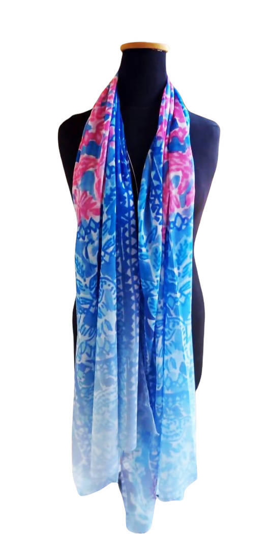 طرحة شيفون كريب - متعددة الالوان موديل 1200