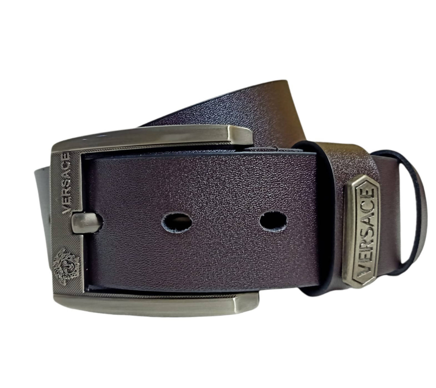 men leather belt versace branded