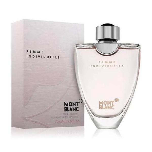 Mont Blanc Femme Individuelle Eau De Toilette For Women 75ml + Korloff Private Silver Wood Eau De Parfum For Men 50ml