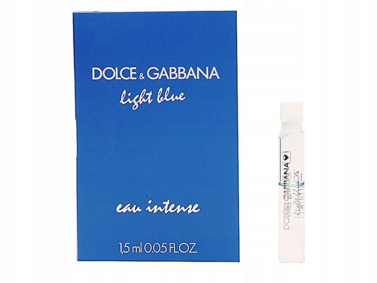 Sample Dolce & Gabbana Light Blu Eau Intense Vials Eau De Parfum For Women 1.5ml