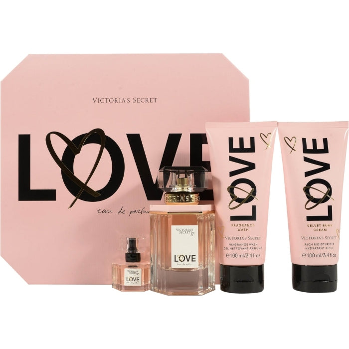 Victorias Secret Love Set For Women 4 Piece