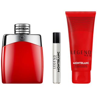 Mont Blanc Legend Red Set For Men Eau De Parfum 100ml + Mini Travel 7.5ml + Shower Gel 100ml