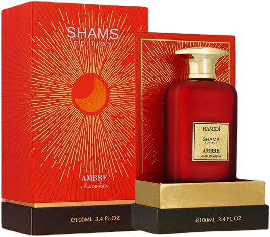Hamidi Shams Edition Ambre LEau De Aqua Eau De Parfum For Unisex 100ml
