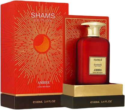 Sample Hamidi Shams Edition Ambre LEau De Aqua Vials Eau De Parfum For Unisex 3ml