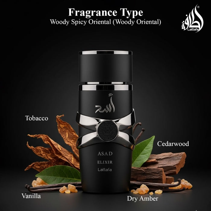 Lattafa Asad Elixir Eau De Parfum For Men 100ml