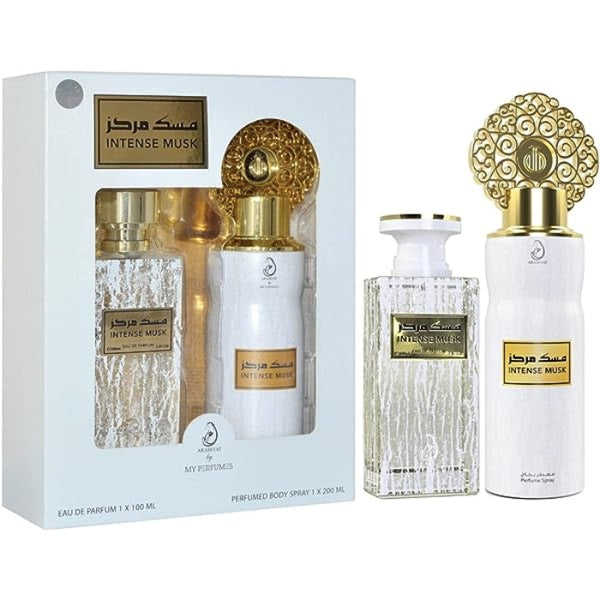 Arabiyat Intense Musk Set For Unisex Eau De Parfum 100ml + Perfume Spray 200ml