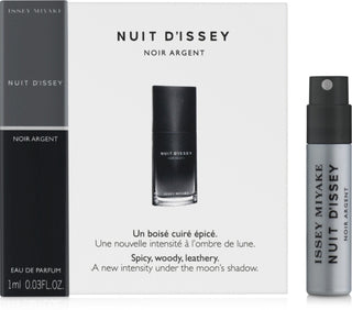 Sample Issey Miyake Nuit DIssey Noir Argent Vials Eau De Parfum For Men 1ml
