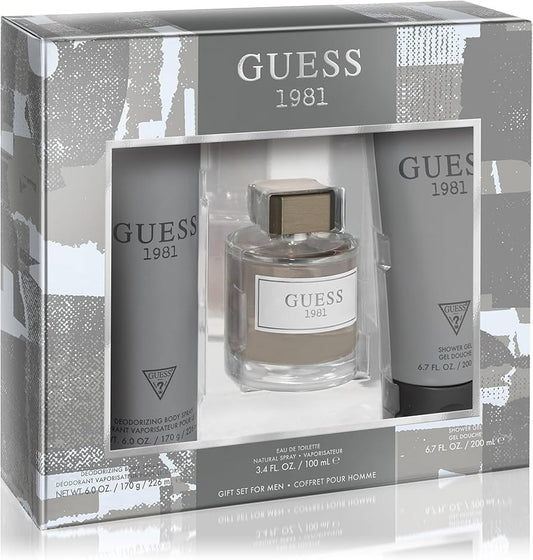 Guess 1981 Set For Men Eau De Toilette 100ml + Deodorant 226ml + Shower Gel 200ml