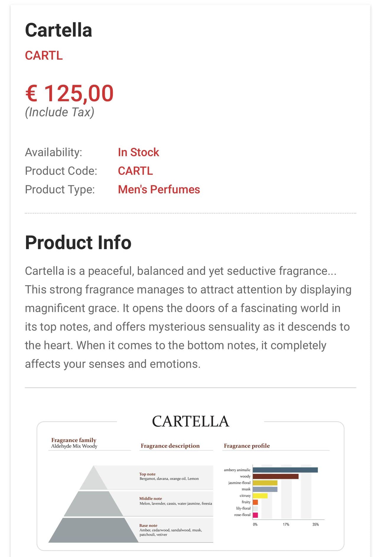 Nishapur Cartella Extrait De Parfum For Men 100ml