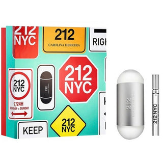 Carolina Herrera 212 NYC Set For Women Eau De Toilette 100ml + Mini travel 10ml