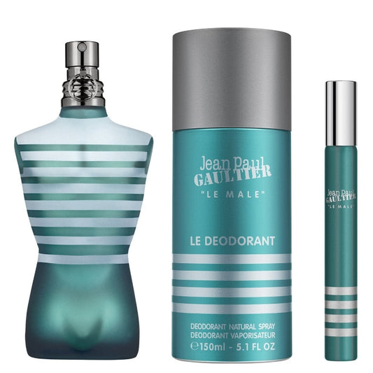 Jean Paul Gaultier Le Male Set For Men 3 Pieces