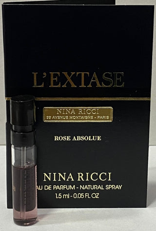 Sample Nina Ricci LExtase Rose Absolue Vials Eau De Parfum For Women 1.5ml
