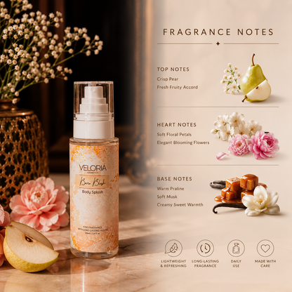 Veloria Bare Blush Body Splash 250ml