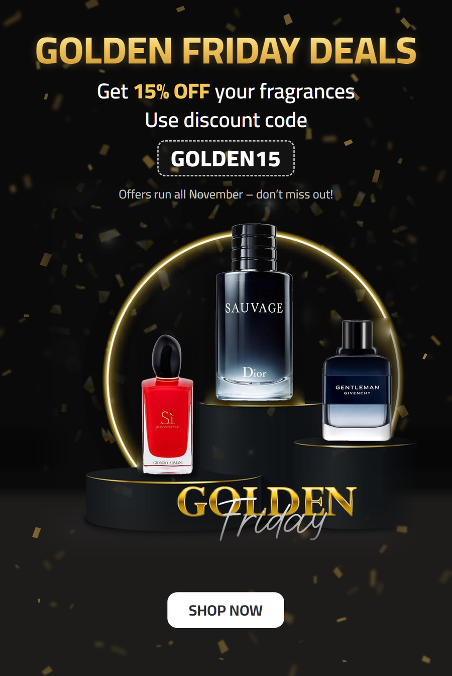 Golden Friday deals: 15% off with code GOLDEN15