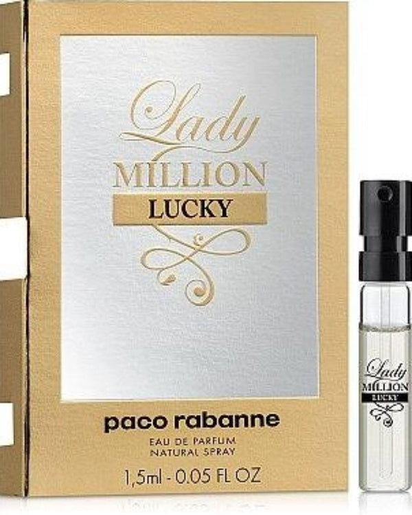 Sample Paco Rabanne Lady Million Lucky Vials Eau De Toilette for Women 1.5ml