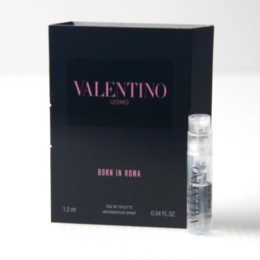 Sample Valentino Uomo Born In Roma Vials Eau De Toilette For Men 1.2ml