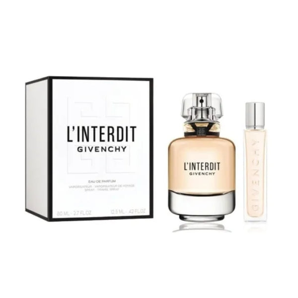 Givenchy LInterdit Set For Women Eau De Parfum 80ml + Travel Size 12.5ml