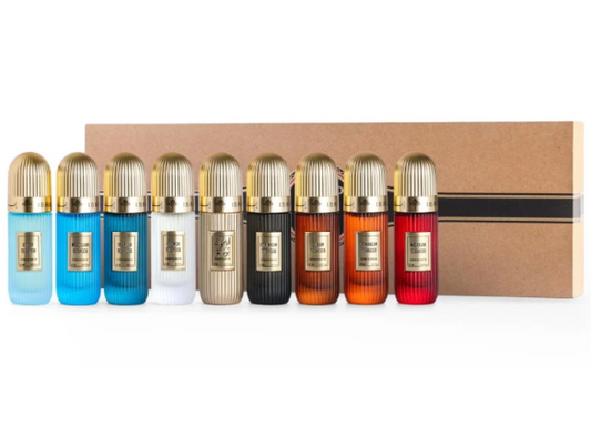 طقم ابراهيم القرشي ذا توباكو كولكشن ترافيل سايز 9 قطع 20مل