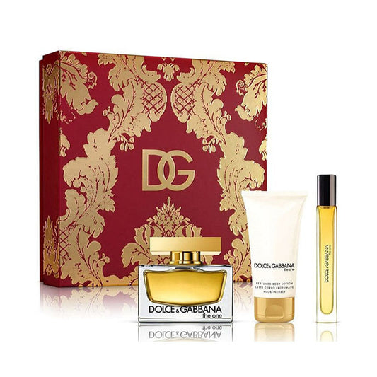 Dolce & Gabbana The One Set For Women Eau De Parfum 75ml + Mini 10ml + Body Lotion 50ml