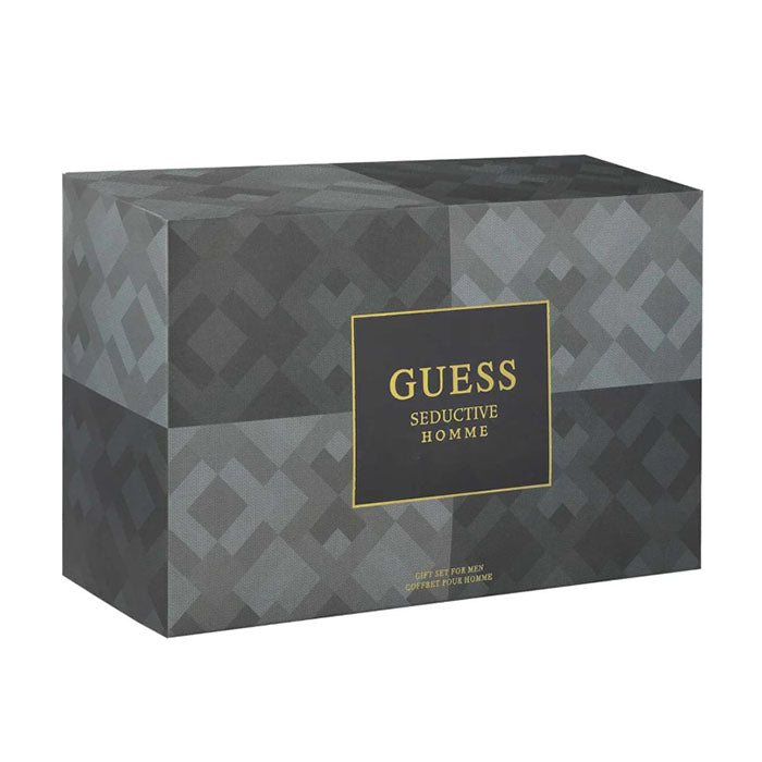 Guess Seductive Homme Set For Men Eau De Toilette 100ml + Deodorant Body Spray 226ml + Shower Gel 100ml + Pouch