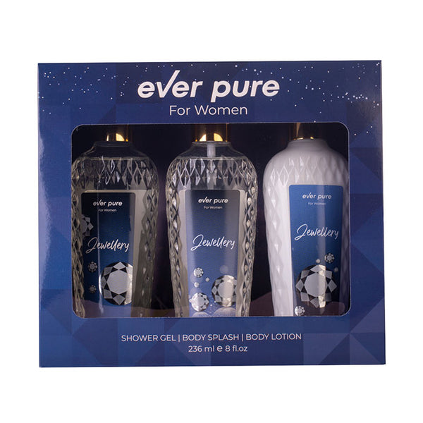Ever Pure Jewellery Set For Women Shower Gel 236ml + Body Splash 236ml + Body Lotion 236ml