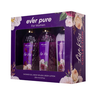 Ever Pure Life Kiss Set For Women Shower Gel 236ml + Body Splash 236ml + Body Lotion 236ml